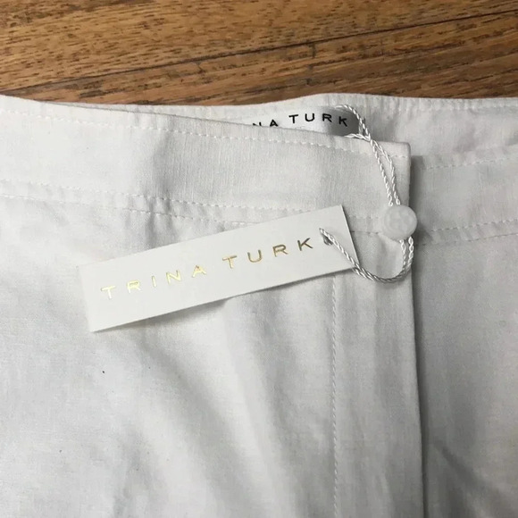 Trina Turk Nova Linen-Blend Pants NWT. Size 14 - Picture 3 of 7
